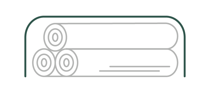 Transportsack für Dachgepäckträger, LKW Plane grau, Wasserdicht, mit  verdeckten Reissverschlüssen und 3 Zurrgurten, Westfalia, 8/1973-7/1992  SK10197