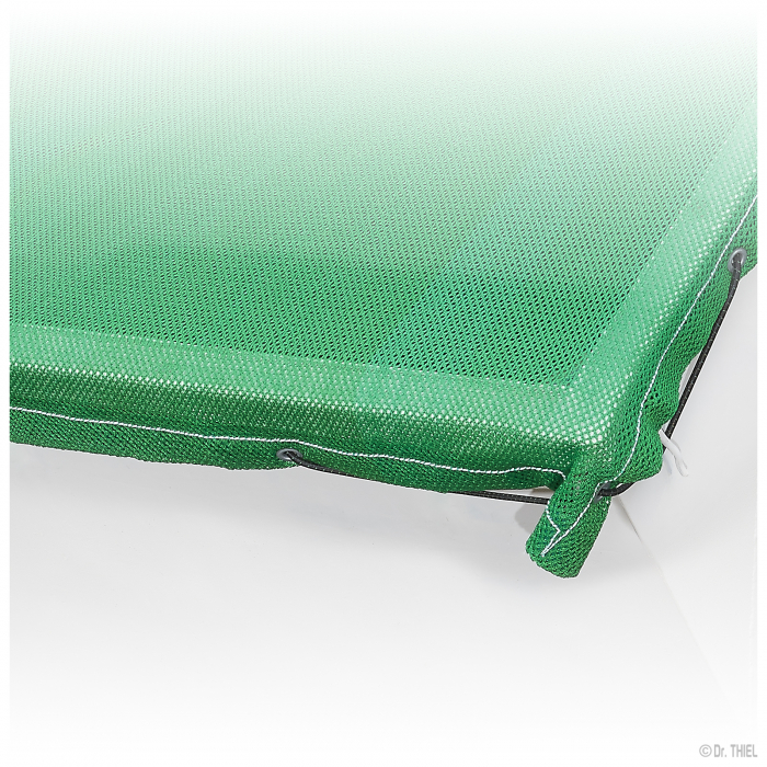 Heavy air permeable PE-tarpaulin 550g /m² container skips