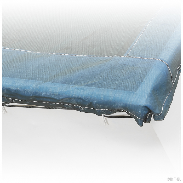 Bâche en tissu avec bordures renforcées 250g, perméable à l'air, 3.1x8.5m sans corde d'extension