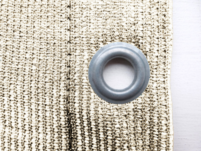 Bâche de tennis pare-vue pare-vent pare-soleil 230g/m² taille spéciale ivoire