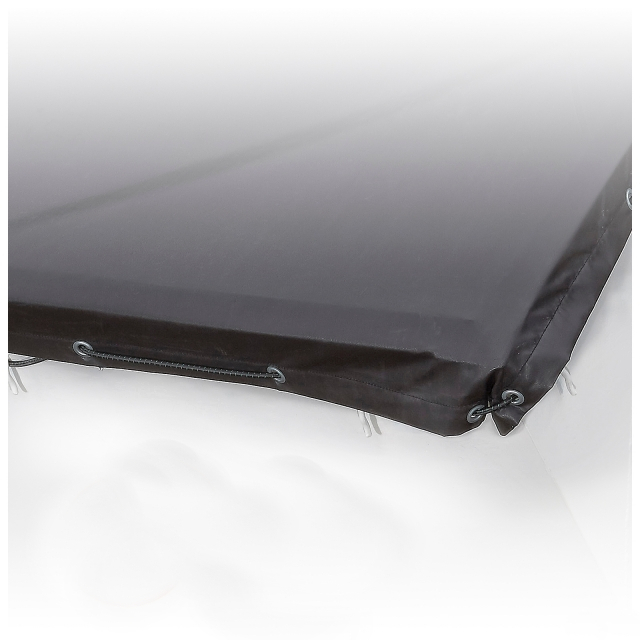 Hitzebeständige Plane mit Silikonbeschichtung 360g 2,90x7,00m mit Seil