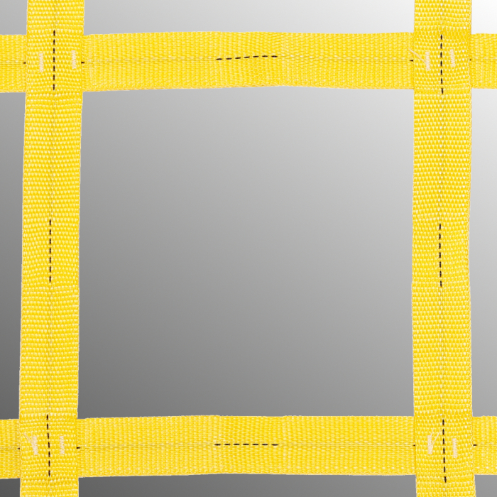 Gurtbandnetz gelb 35mm Gurtband Masche 335mm 1995x3075mm