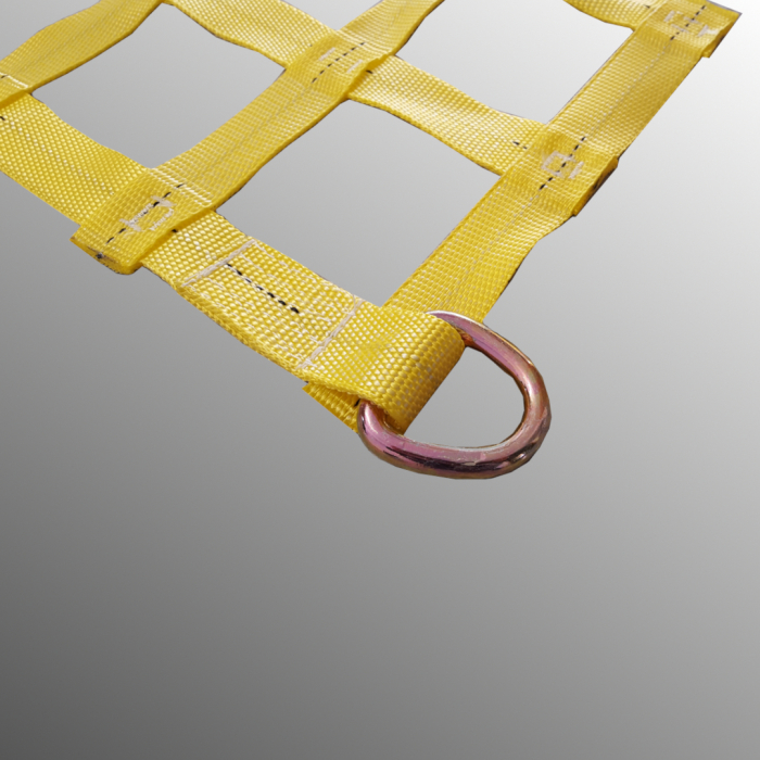 Gurtbandnetz gelb 35mm Gurtband Masche 95mm 1995x3075mm