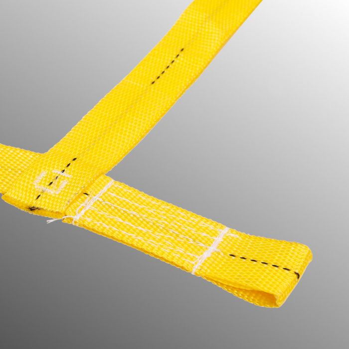 Gurtbandnetz gelb 35mm Gurtband Masche 95mm Sondergröße