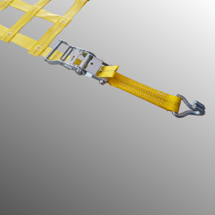 Gurtbandnetz gelb 35mm Gurtband Masche 335mm Sondergröße