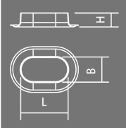 Ovalöse Stahl verzinkt 60x21mm Planenöse