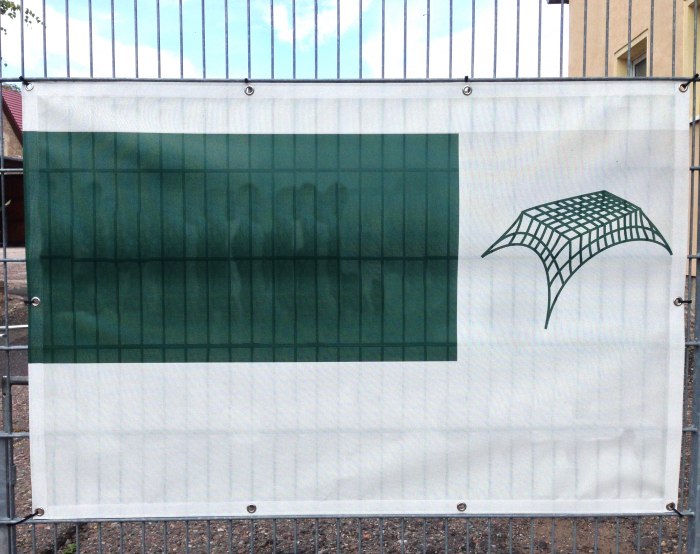 Mesh Banner Werbeplane Sichtschutz Tennisblende bedruckt 1,00x3,50m