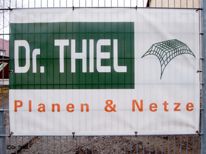 Mesh-Banner, Werbeplane, Sichtschutz / Tennisblende bedruckt 1.5x4.0m