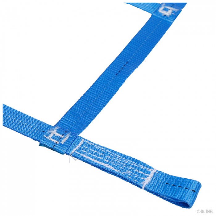 Gurtbandnetz 200/25 aus 25mm Gurt mit 215mm Maschenweite Sondergröße blau