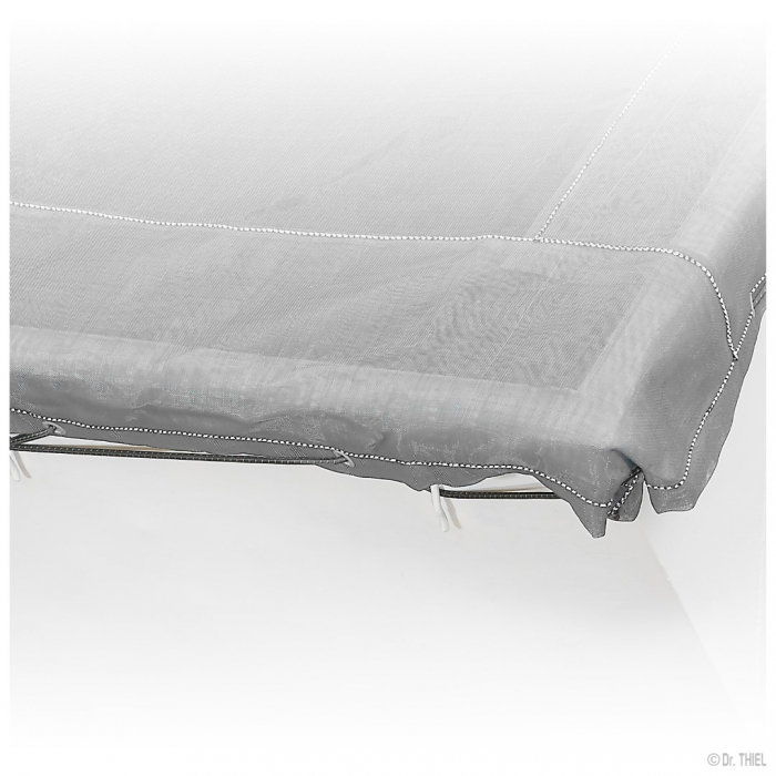 Bâche en tissu avec bordures renforcées 250g, perméable à l'air, 2.3x5.0m sans corde d'extension