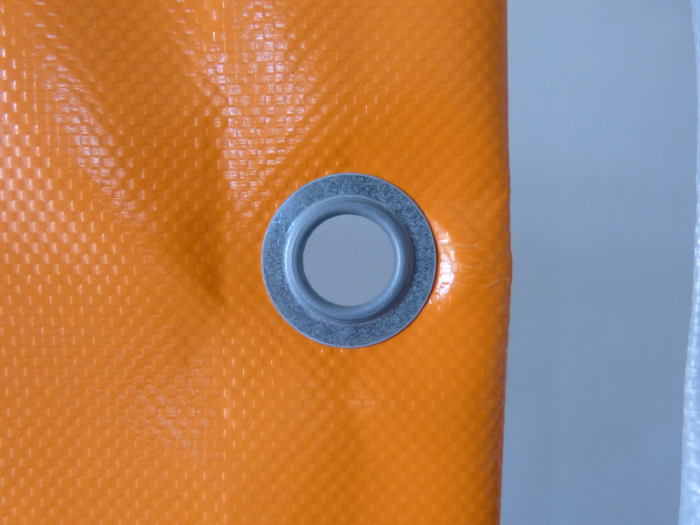 orange wasserdichte 630 g/qm PVC Poolplane mit Spannseil auf Maß