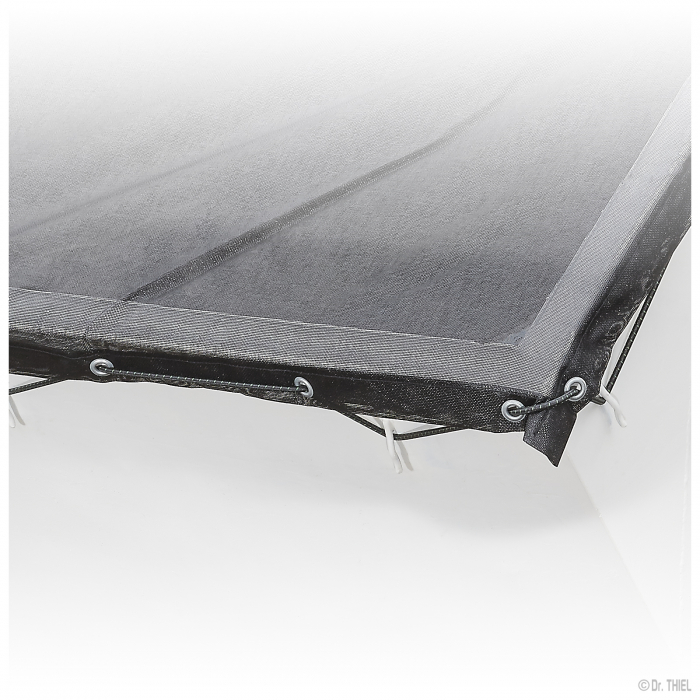 Rubber-coated PES fabric air permeable 260g /m² for containers & skips