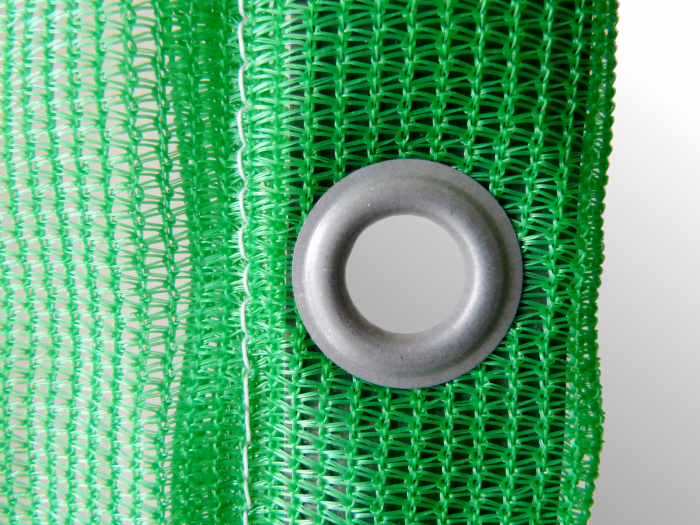Weiche luftdurchlässige Gewirkplane Container Mulden Behälter 220g/m² 4.0x8.0 grün ohne Seil