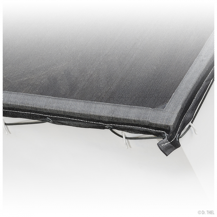 Telone universale a rete a maglia fine morbido e permeabile allacqua 220g/m² di copertura Misura speciale nera con cordino