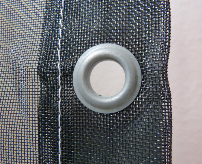 Steife luftdurchlässige Gewebeplane Behälter Container Mulden 200g/m² 1,80x3,00m schwarz ohne Seil