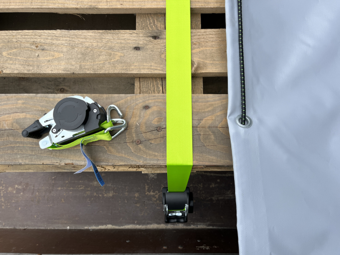 Hochwertiges Ladungssicherungsset wasserdicht PVC Plane Ratschen Zubehör LaSi