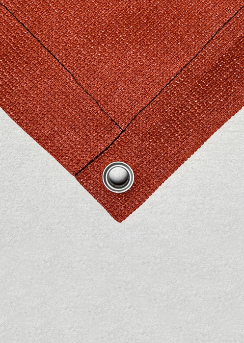 Telo protezione laterale frangivista frangivento telo ombreggiante 320g/m² misura particolare arancio