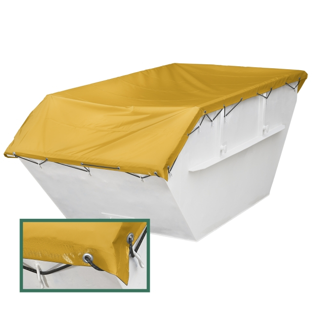 Wasserdichte stabile Containerplane PVC 630 g/m² Container Mulden