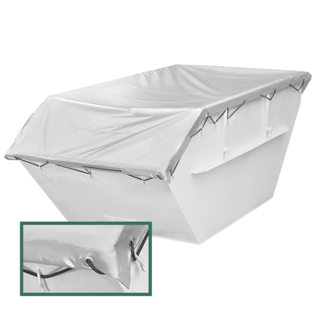 Wasserdichte stabile Containerplane PVC 630 g/m² Container Mulden