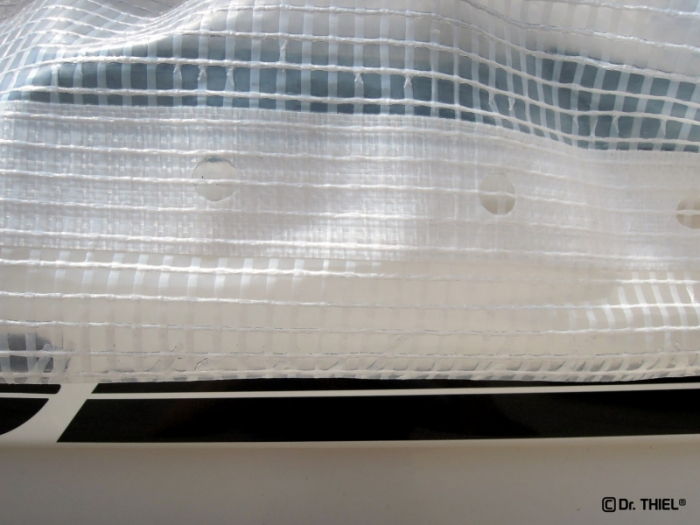 Telo copertura barca, telone impermeabile PE, rivestimento LDPE, 235g