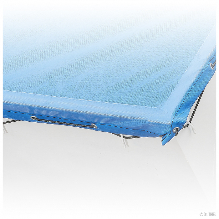 Rubber-coated PES fabric air permeable 260g /m² for containers & skips