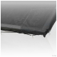 Air permeable tarpaulin with 2 sewed in and reinforced edges in 250g /m² for containers and skips