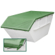 Gumowana Plandeka Poliestrowa, 260g,przepuszczająca powietrze, zielona bez linki gumowej, wymiary niestandardowe