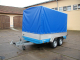 Heavy Duty Tandem Axle Box Trailer with Cage & Cover BARTHAU 630g /m²