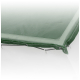 Bâche rigide en tissu perméable à l'air 200g 3,1 x 7,5 m vert avec corde en caoutchouc
