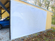 Carport pergola parete laterale protezione intemperie vento misura particolare bianco