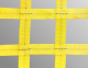Partition net PickUp Truck cargo loading area vertical yellow 35mm webbing