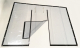 Transparente PVC Plane Fensterplane Klarsichtfolie hellgrau