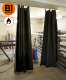 Seitenschutz, Schweißvorhang PVC Vorhang 630g DIN 4102 B1 schwarz
