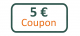 Gift voucher coupon 5 €