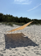 Beach tent awning set sail sun protection 230 g/m² beige
