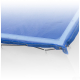 Steife luftdurchlässige Gewebeplane 200g 2.3 x 4.0 m blau mit Seil