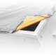 Reinforced corner for waterproof tarpaulins & air-permeable mesh tarpaulins