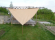 Triangle awning sail sun protection black