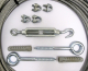 Set de montage Set de serrage Fixation rideau Câble acier Ø 6 mm