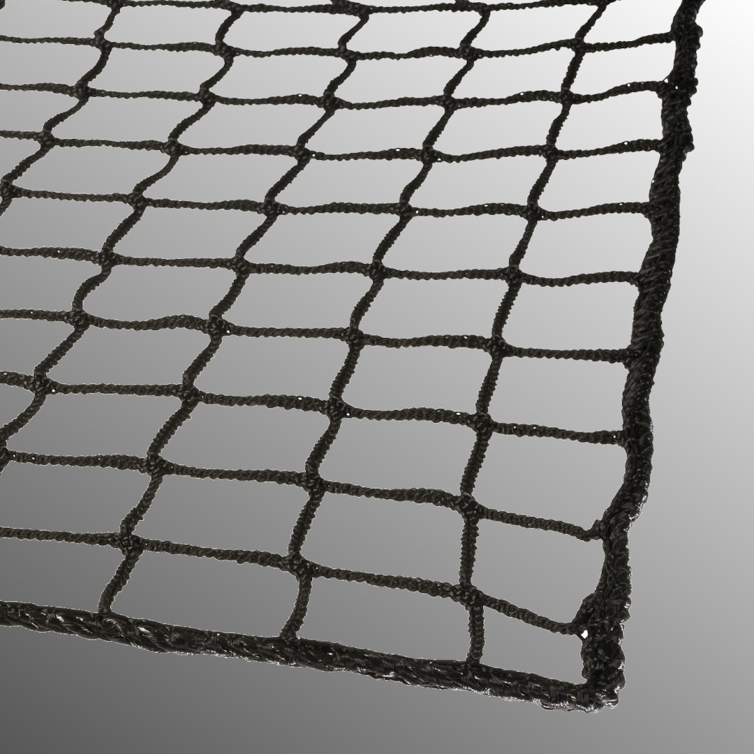Universal synthetic fibre net PP knitted special size black