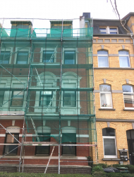 Rollenware Einwegplane luftdurchlässig Staubschutznetz Gerüstschutznetz PE 75 g/m² 2,07 x 100 m