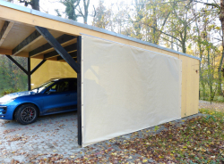 Carport Carportplane Seitenwand Wetterschutz Windschutz PES 260 g/m²