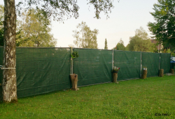 Rollenware Tennisblende Sichtschutz Schattierungsnetz luftdurchlässig HDPE 180 g/m²