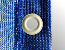 Universelle feinmaschige Netzplane weich wasserdurchlässig 220g/m² Abdecknetz Sondergröße blau ohne Seil