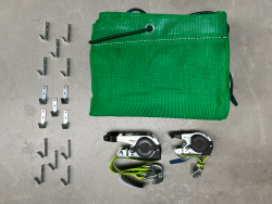 Wysokiej jakości przepuszczalny dla powietrza zestaw do zabezpieczania ładunku Siatka Ratschen Akcesoria