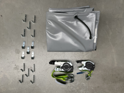 Wysokiej jakości zestaw do zabezpieczania ładunku wodoodporna plandeka PVC akcesoria z grzechotką