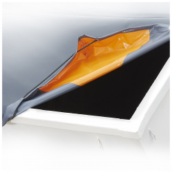 Telone PVC 630g con due angoli rinforzati e a cappuccio