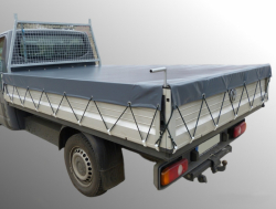 Rollplane Kleintransporter Pritschenrollplane inkl. Handkurbel wasserdicht PVC 630 g/m² Transporter Pritschenfahrzeuge